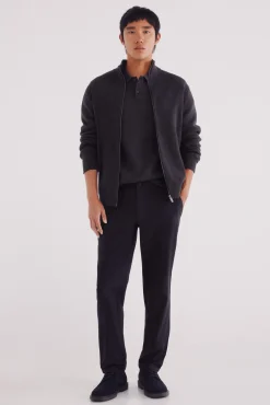 Springfield Camisolas-Casaco de malha com fecho-éclair Milano cinzento