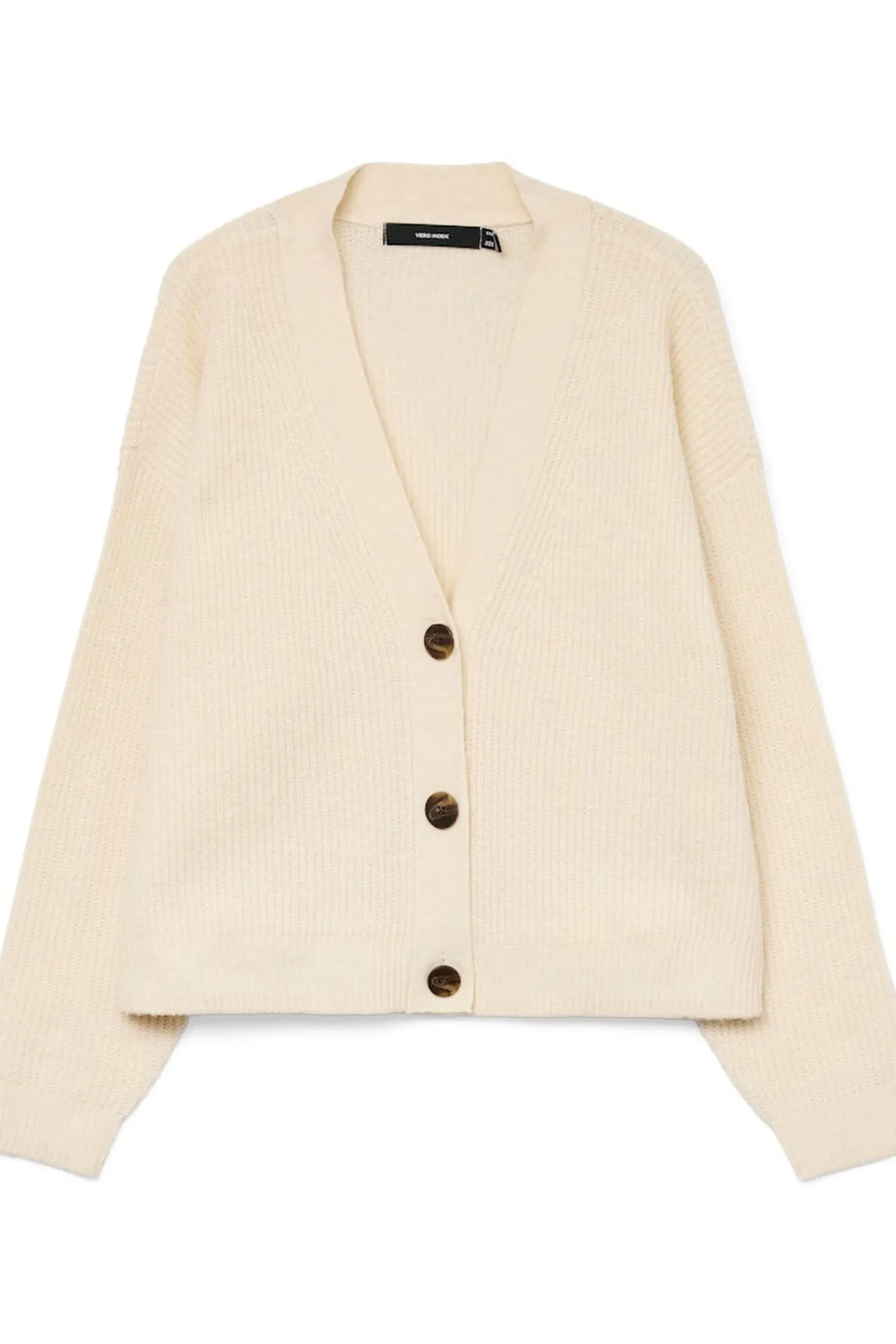 Vero Moda Camisolas-Casaco de malha curto de manga comprida Tostado