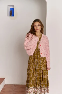 Jaase Camisolas-Casaco de malha de malha Subiu