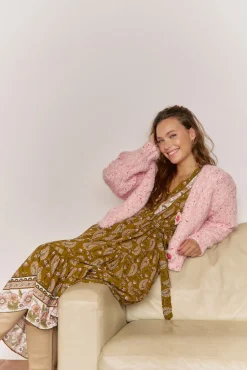 Jaase Camisolas-Casaco de malha de malha Subiu