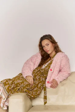 Jaase Camisolas-Casaco de malha de malha Subiu