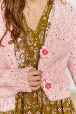 Jaase Camisolas-Casaco de malha de malha Subiu