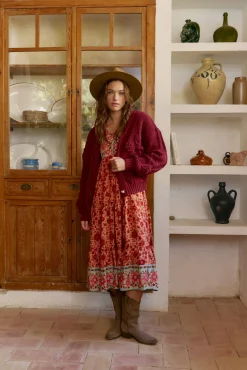 Jaase Camisolas-Casaco de malha de malha Granada