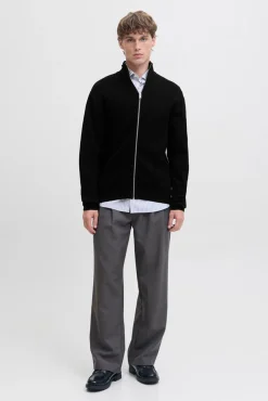 Jack & Jones Camisolas-Casaco de malha de malha estruturada Preto