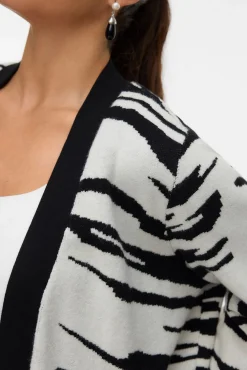 Vero Moda Curve Camisolas-Casaco de malha de malha curva Impress&atilde;o