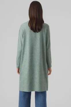 Vero Moda Camisolas-Casaco de malha de mulher comprido com manga comprida Verde