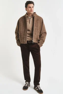 Gant Camisolas-Casaco de malha Castanho