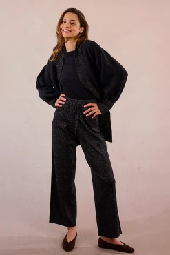 Molly Bracken Camisolas-Casaco de malha manga comprida Preto