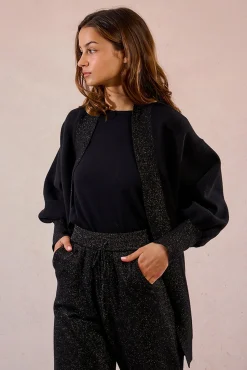 Molly Bracken Camisolas-Casaco de malha manga comprida Preto