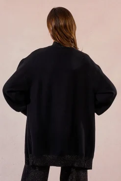 Molly Bracken Camisolas-Casaco de malha manga comprida Preto