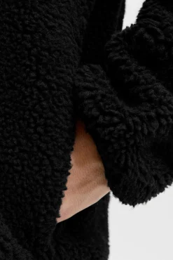 Jack & Jones Casacos-Casaco de pelúcia preto