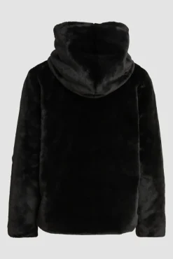 Object Casacos-Casaco de peluche Preto