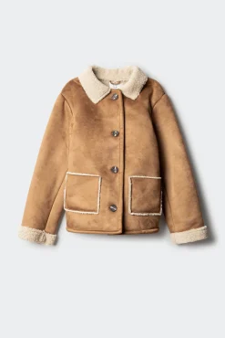 Springfield Kids Sobretudo|Casacos-Casaco dupla face para menina cru