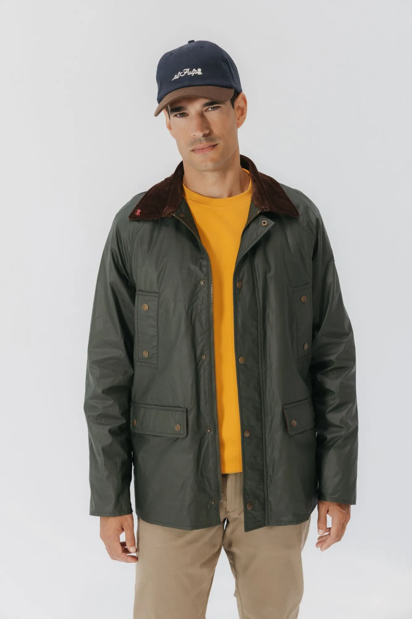 elPulpo Casacos-Casaco encerada Heritage Verde