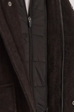 Cortefiel Sobretudos-Casaco forro removível Castanho