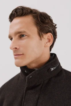 Cortefiel Sobretudos-Casaco forro removível Castanho