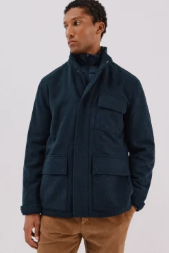 Cortefiel Sobretudos-Casaco forro removível Azul