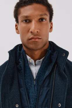 Cortefiel Sobretudos-Casaco forro removível Azul