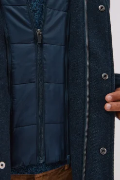 Cortefiel Sobretudos-Casaco forro removível Azul