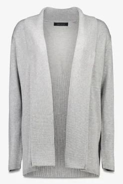 Cortefiel Camisolas-Casaco gola xaile Cinzento