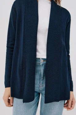 Cortefiel Camisolas-Casaco gola xaile Azul