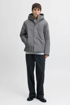 Jack & Jones Casacos-Casaco impermeável cinzento