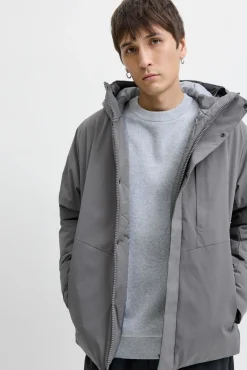 Jack & Jones Casacos-Casaco impermeável cinzento