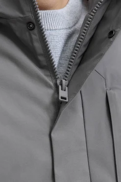 Jack & Jones Casacos-Casaco impermeável cinzento