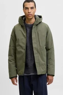 Jack & Jones Casacos-Casaco impermeável verde