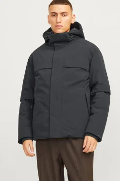 Jack & Jones Casacos-Casaco isolado com capuz Cinzento