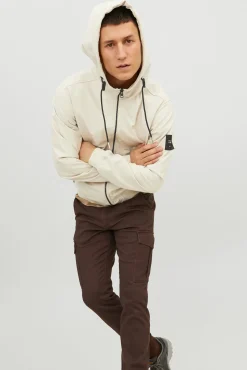 Jack & Jones Casacos-Casaco leve com capuz cinzento