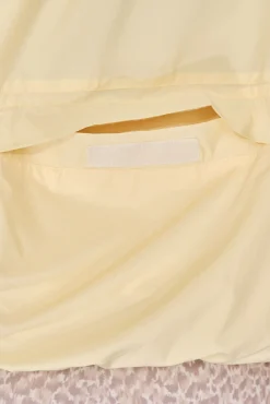 Dash and Stars Sobretudos-Casaco leve reversível com capuz amarelo impress&atilde;o