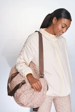 Dash and Stars Sobretudos-Casaco leve reversível com capuz amarelo impress&atilde;o