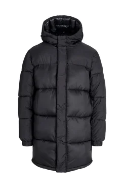 Jack & Jones Casacos-Casaco longa acolchoada preto