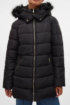 Vero Moda Sobretudos|Casacos-Casaco midi sobretudo Preto