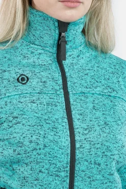 Izas Sobretudos-Casaco polar de malha azul