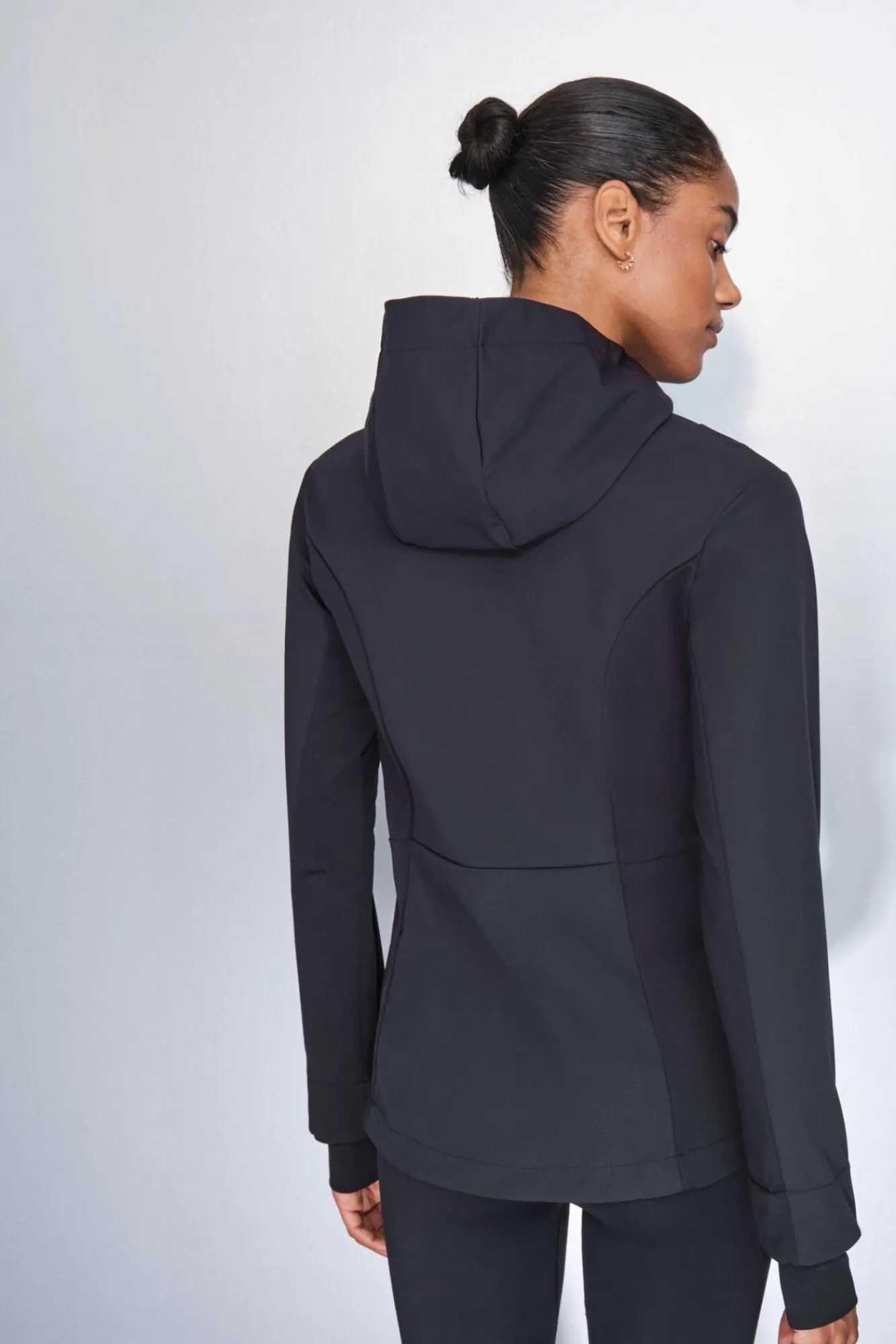 Dash and Stars Sobretudos-Casaco preta justa preto