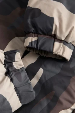 Jack & Jones Casacos-Casaco puffer camuflada preto