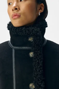 Object Sobretudos|Casacos-Casaco reversível Preto