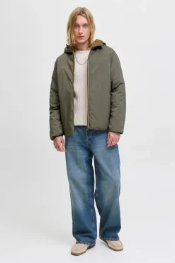 Jack & Jones Casacos-Casaco reversível verde