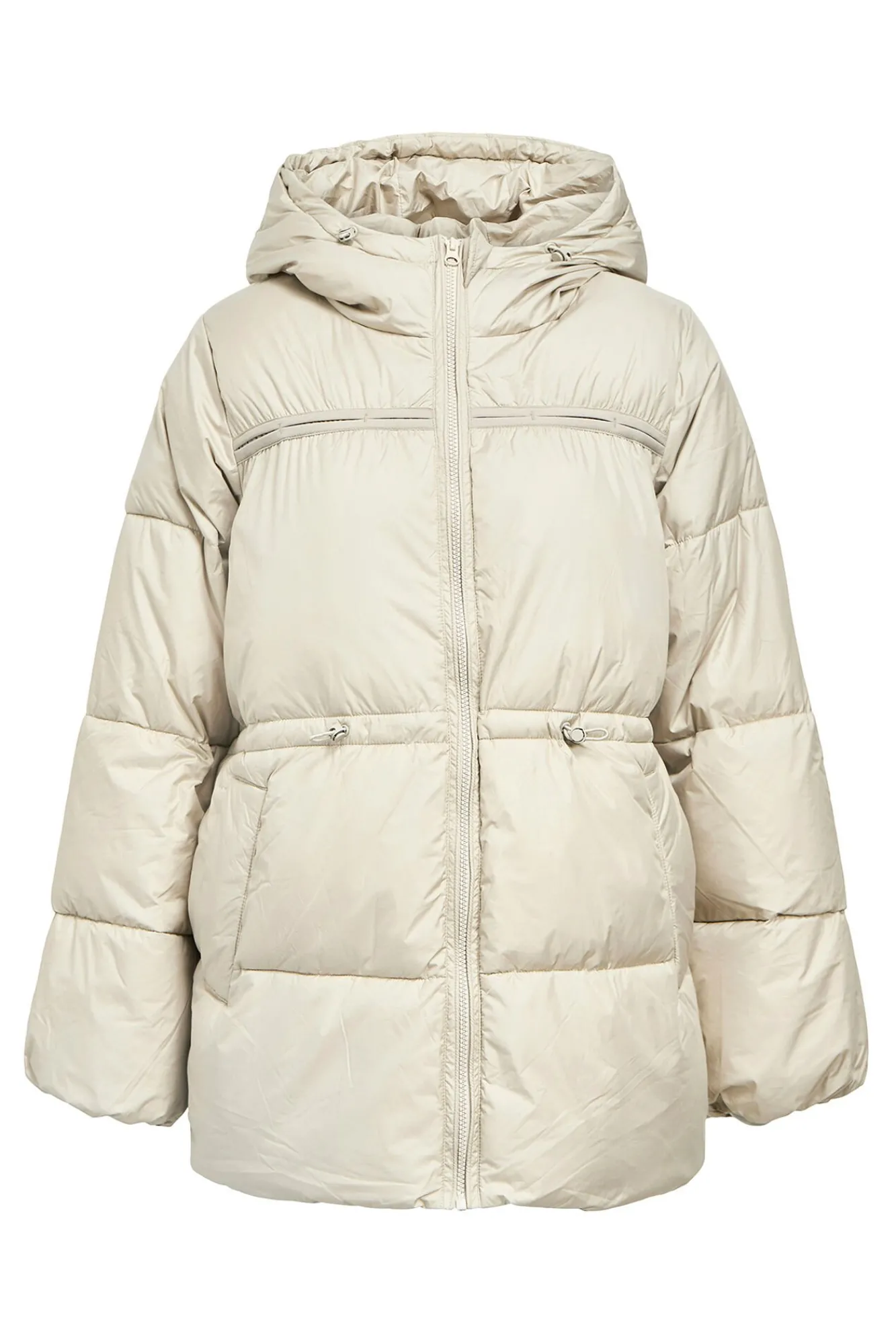 Object Sobretudos|Casacos-Casaco sobretudo com capuz Tostado