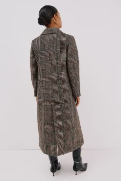 Cortefiel Casacos-Casaco Sobretudo tecido Multicolorido