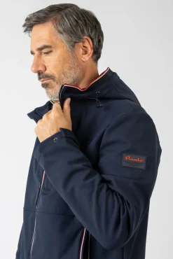 Privata Casacos-Casaco softshell com capuz Azul
