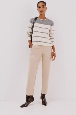 Cortefiel Camisolas-Casaco tato suave Cinzento