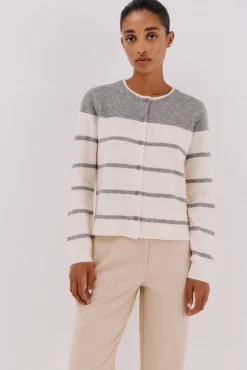 Cortefiel Camisolas-Casaco tato suave Cinzento