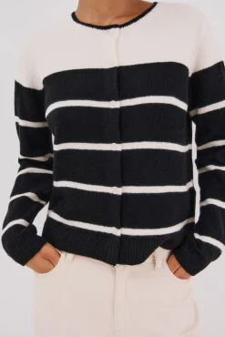 Cortefiel Camisolas-Casaco tato suave Preto