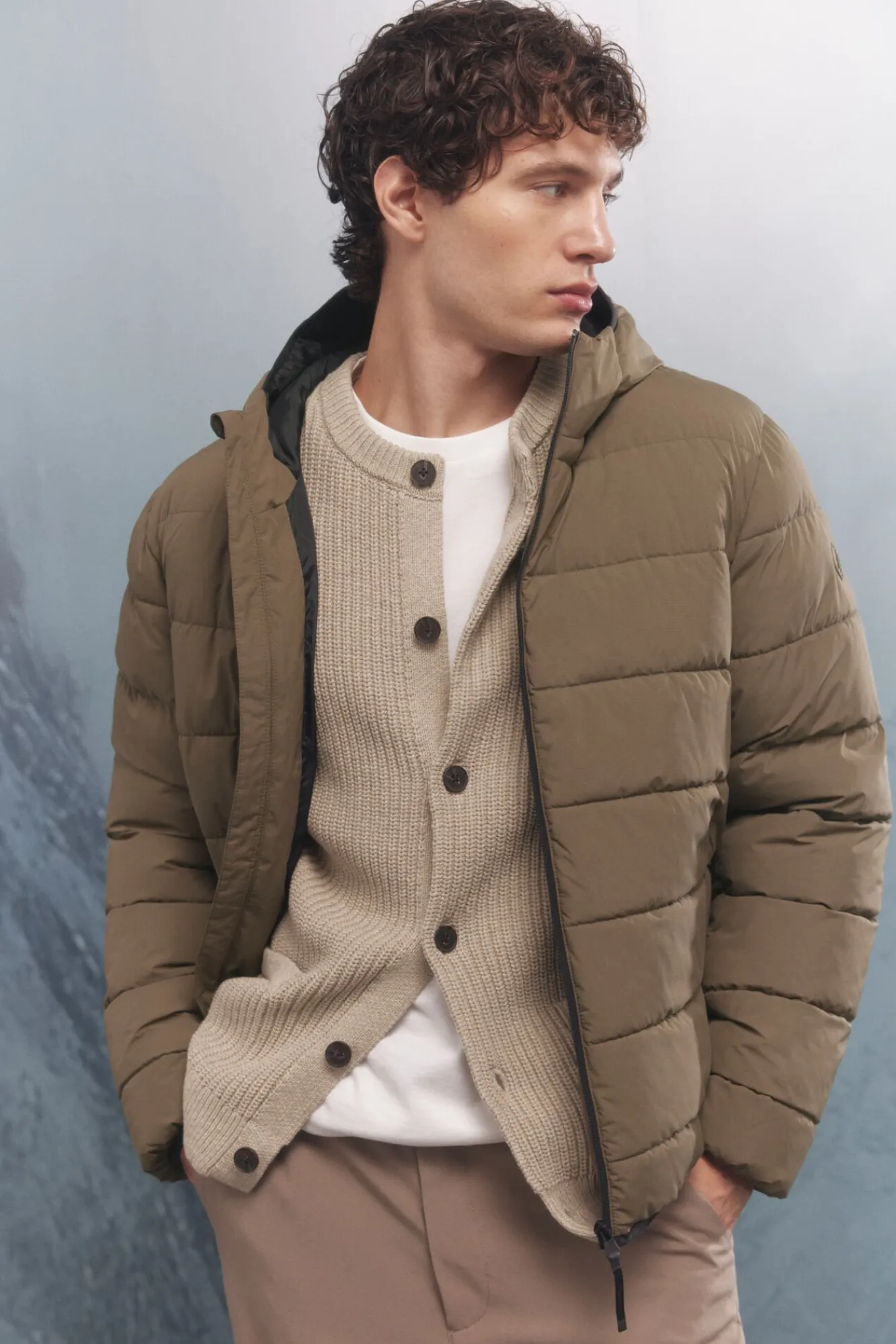 Springfield Casacos-Casaco térmica acolchoada cru