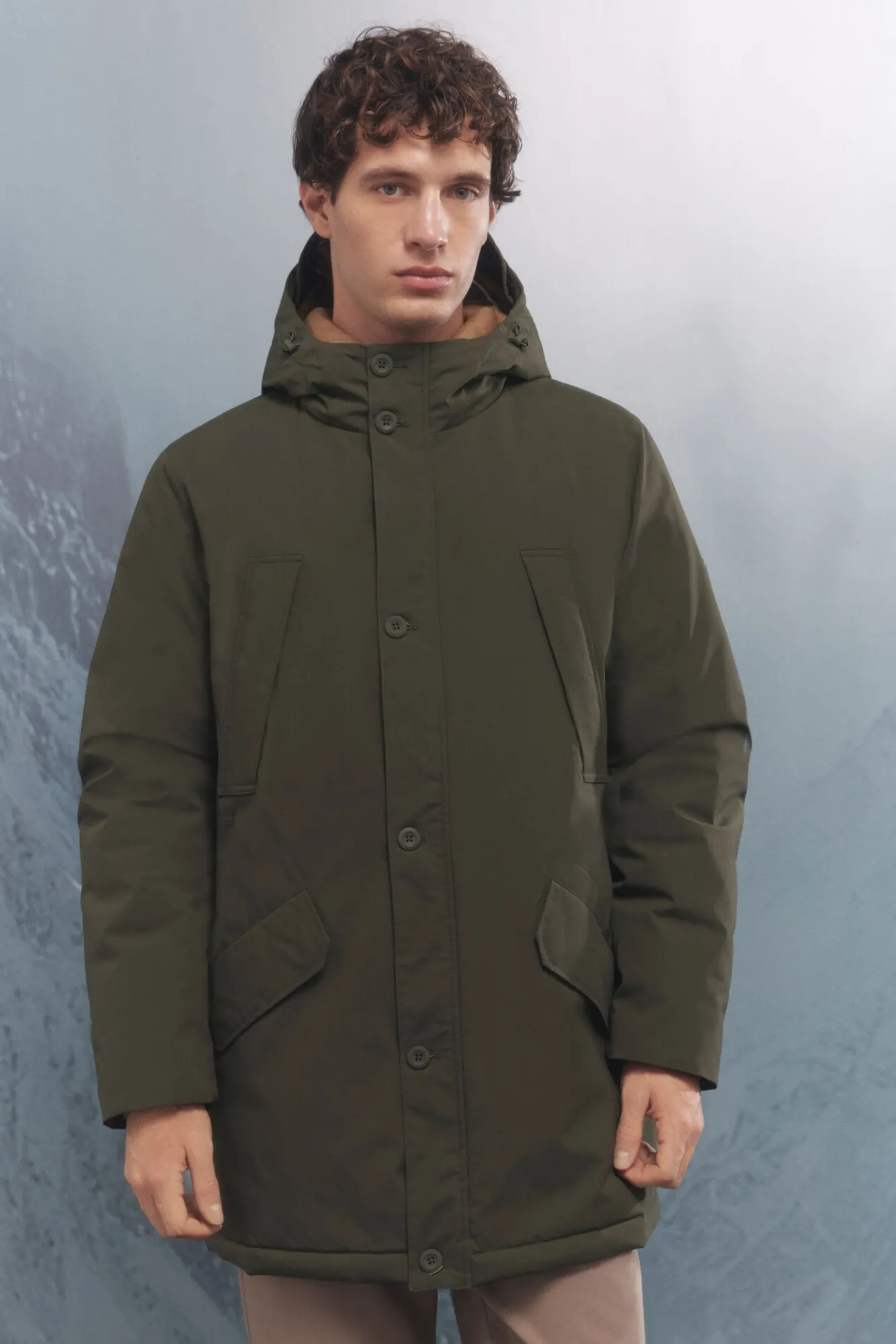 Springfield Casacos-Casaco térmica acolchoada estampado