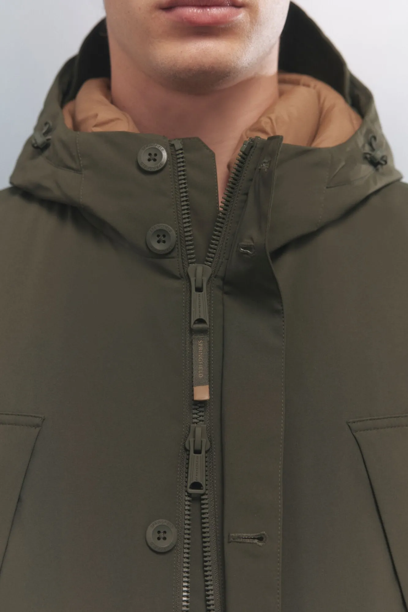 Springfield Casacos-Casaco térmica acolchoada estampado