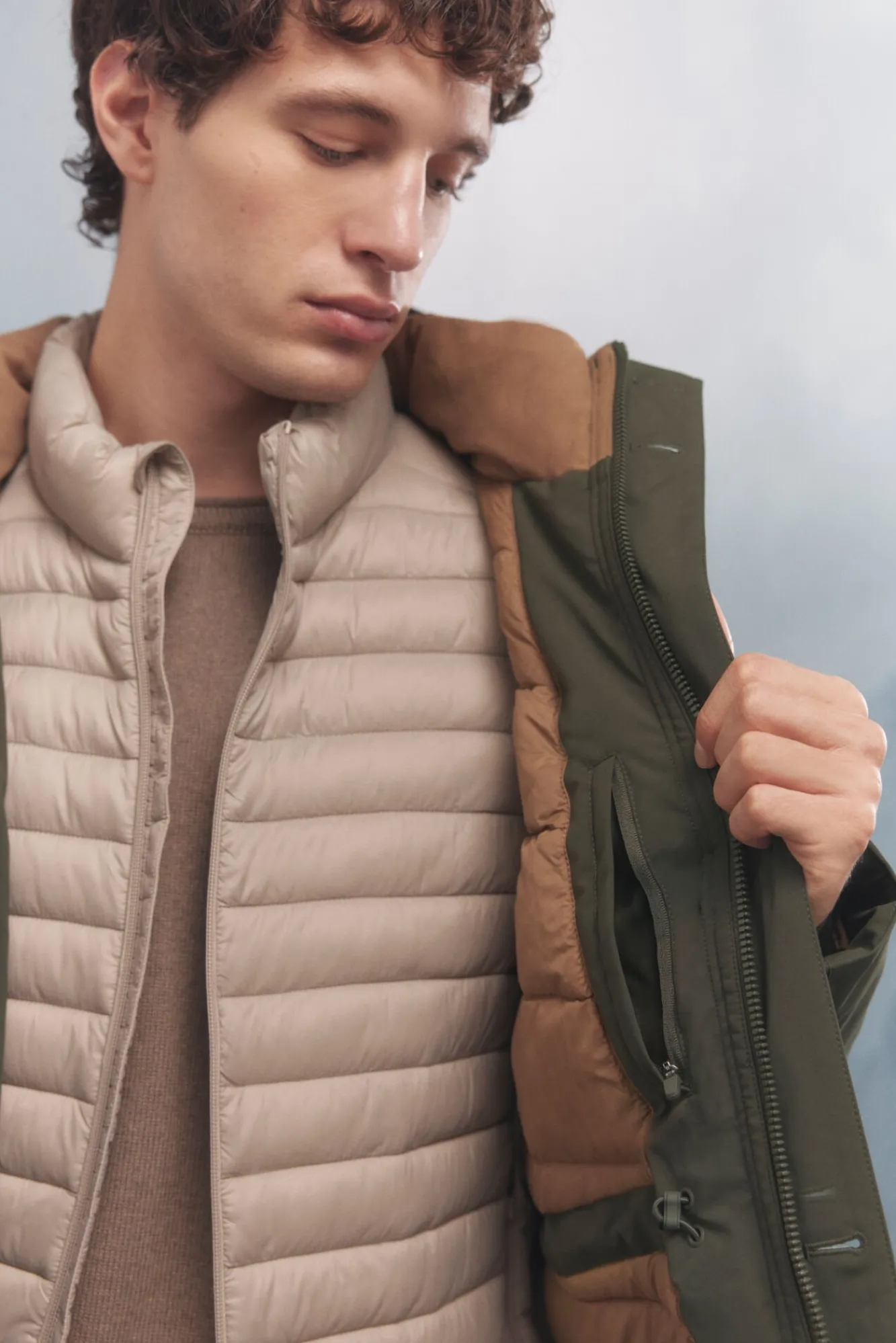 Springfield Casacos-Casaco térmica acolchoada estampado